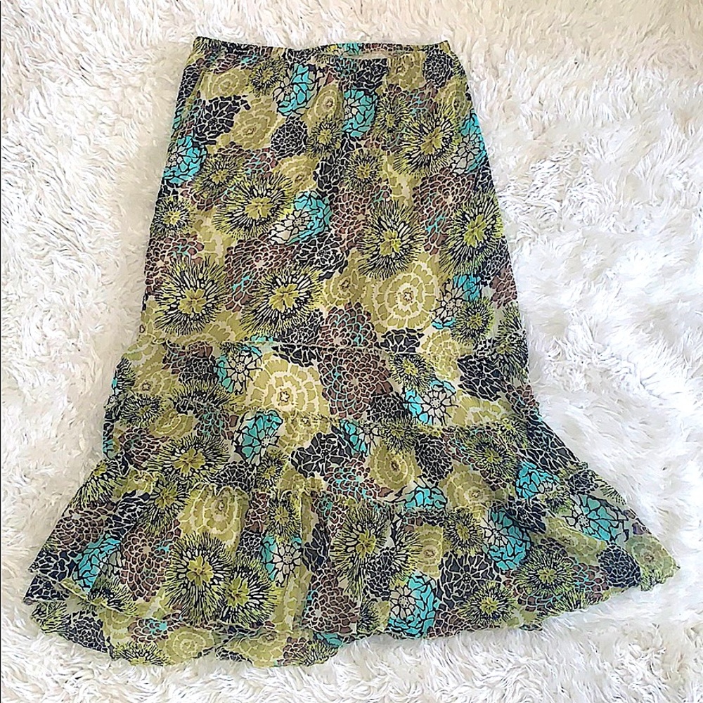 Long Patterned Skirt